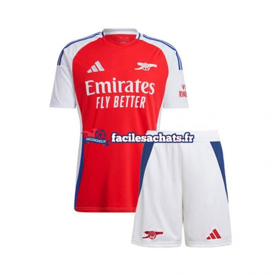 Maillot Arsenal 2024-2025 Rouge Domicile Enfant MC