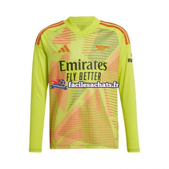 Maillot Arsenal 2024-2025 Gardien Jaune Domicile Homme ML