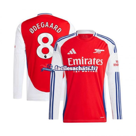 Maillot Arsenal Martin Odegaard 8 2024-2025 Rouge Domicile Homme ML