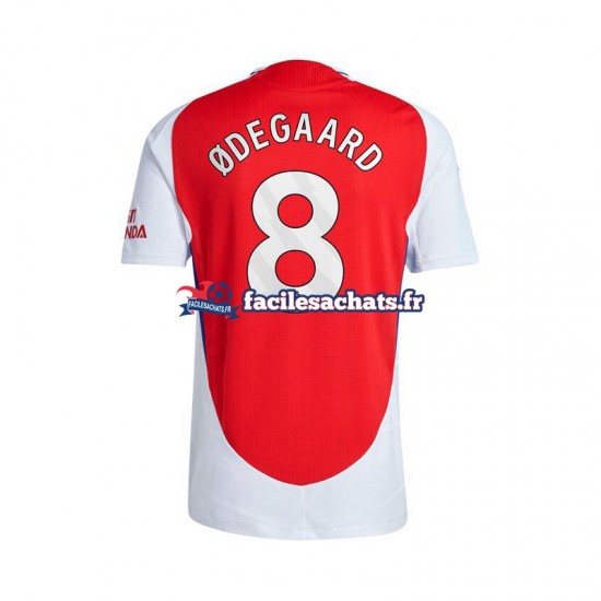 Maillot Arsenal Martin Odegaard 8 2024-2025 Rouge Domicile Homme MC