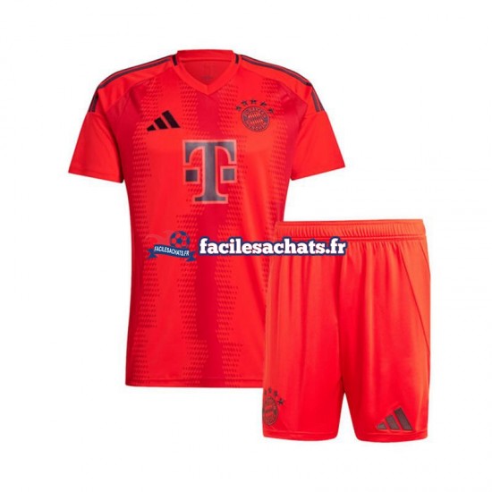 Maillot Bayern Munich 2024-2025 Rouge Domicile Enfant MC