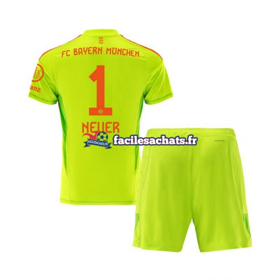 Maillot Bayern Munich Manuel Neuer 1 2024-2025 Gardien Domicile Enfant MC