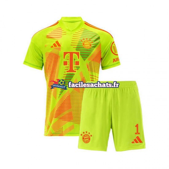 Maillot Bayern Munich Manuel Neuer 1 2024-2025 Gardien Domicile Enfant MC