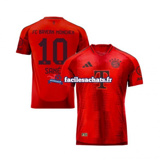 Maillot Bayern Munich Leroy Sane 10 2024-2025 Rouge Domicile Homme MC