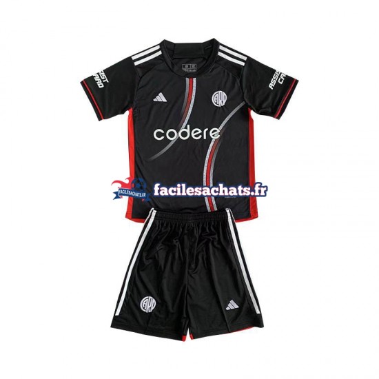 Maillot CA River Plate 2024-2025 Noir 3ème Enfant MC