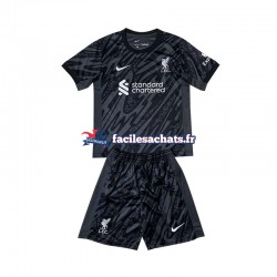 Maillot Liverpool 2024-2025 Gardien Noir Domicile Enfant MC