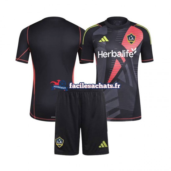 Maillot LA Galaxy 2024 Gardien Noir Domicile Enfant MC