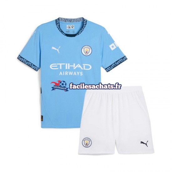 Maillot Manchester City 2024-2025 Bleu Domicile Enfant MC