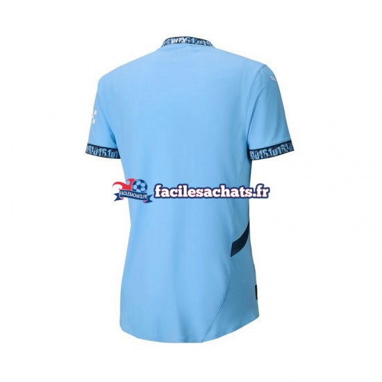 Maillot Manchester City 2024-2025 Bleu Domicile Homme MC