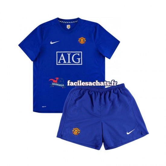 Maillot Manchester United Retro 2008 Extérieur Enfant MC