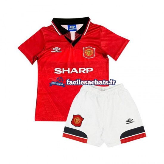 Maillot Manchester United Retro 1994 Domicile Enfant MC