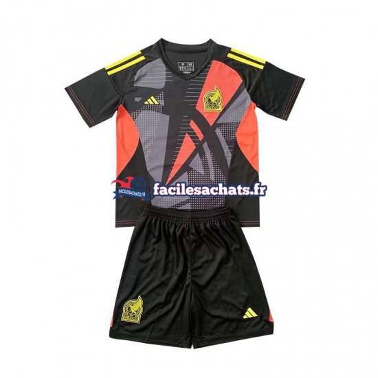 Maillot Mexique 2024 Gardien Noir Domicile Enfant MC