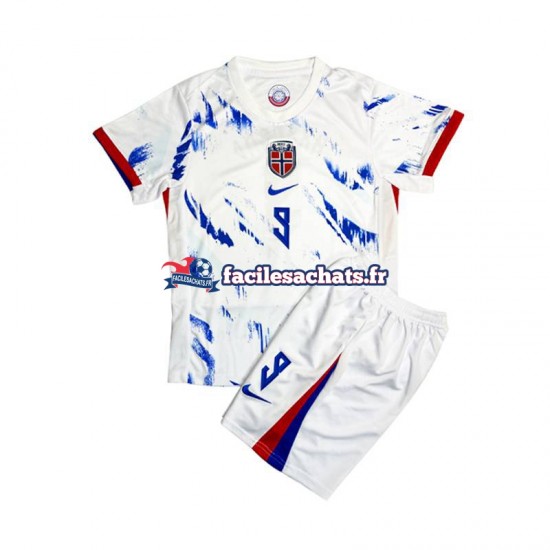 Maillot Norvège Erling Haaland 9 2024 Extérieur Enfant MC