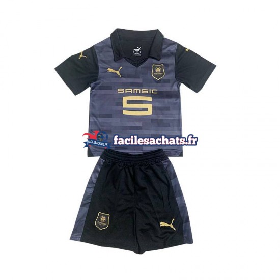 Maillot Stade Rennais 2023-2024 Noir 3ème Enfant MC