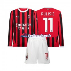 Maillot AC Milan Christian Pulisic 11 2024-2025 Domicile Enfant ML
