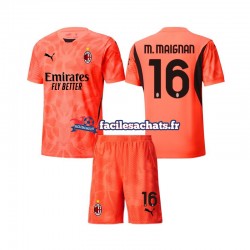 Maillot AC Milan Mike Maignan 16 2024-2025 Gardien 4ème Enfant MC