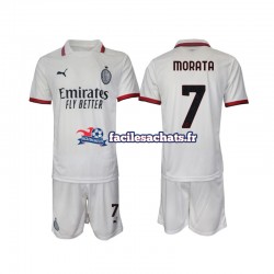 Maillot AC Milan Morata 7 2024-2025 Extérieur Enfant MC