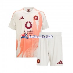 Maillot AS Rome 2024-2025 Extérieur Enfant MC