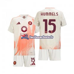 Maillot AS Rome Mats Hummels 15 2024-2025 Extérieur Enfant MC