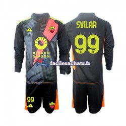 Maillot AS Rome Mile Svilar 99 2024-2025 Gardien Domicile Enfant ML