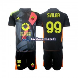 Maillot AS Rome Mile Svilar 99 2024-2025 Gardien Domicile Enfant MC