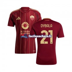 Maillot AS Rome Paulo Dybala 21 2024-2025 Domicile Homme MC Maillot AS Rome Paulo Dybala 21 2024-2025 Domicile Homme MC