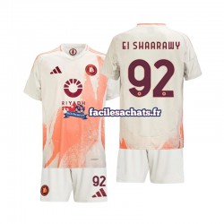 Maillot AS Rome Stephan El Shaarawy 92 2024-2025 Extérieur Enfant MC
