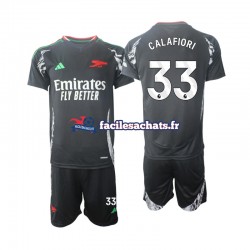 Maillot Arsenal Calafiori 33 2024-2025 Extérieur Enfant MC