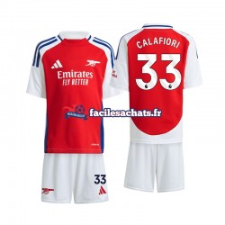 Maillot Arsenal Calafiori 33 2024-2025 Domicile Enfant MC