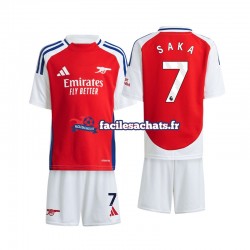 Maillot Arsenal Saka 7 2024-2025 Domicile Enfant MC