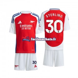 Maillot Arsenal Sterling 30 2024-2025 Domicile Enfant MC