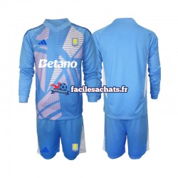 Maillot Aston Villa 2024-2025 Gardien Bleu 3ème Enfant ML