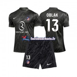 Maillot Atlético Madrid Jan Oblak 13 2024-2025 Gardien Domicile Enfant MC