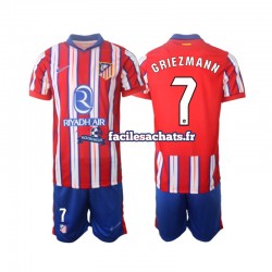 Maillot Atlético Madrid Griezmann 7 2024-2025 Domicile Enfant MC