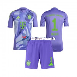 Maillot Bayern Munich Neuer 1 2024-2025 Gardien Extérieur Enfant MC