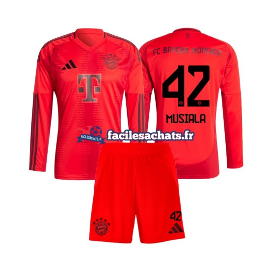 Maillot Bayern Munich Jamal Musiala 42 2024-2025 Domicile Enfant ML