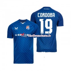 Maillot Dinamo Zagreb Juan Cordoba 19 2024-2025 Domicile Homme MC