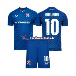 Maillot Dinamo Zagreb Martin Baturina 10 2024-2025 Domicile Enfant MC