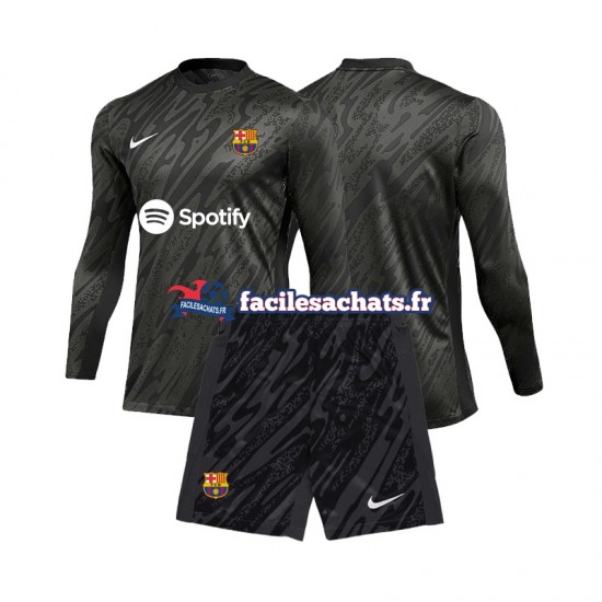 Maillot FC Barcelone 2024-2025 Gardien 3ème Enfant ML