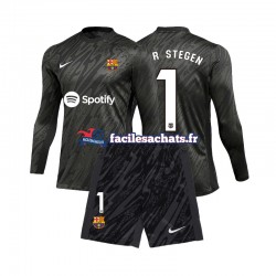 Maillot FC Barcelone Ter Stegen 1 2024-2025 Gardien 3ème Enfant ML