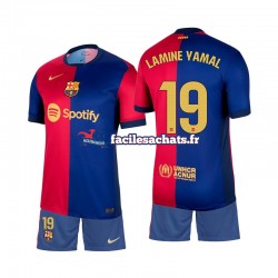 Maillot FC Barcelone Lamine Yamal 19 2024-2025 Domicile Enfant MC