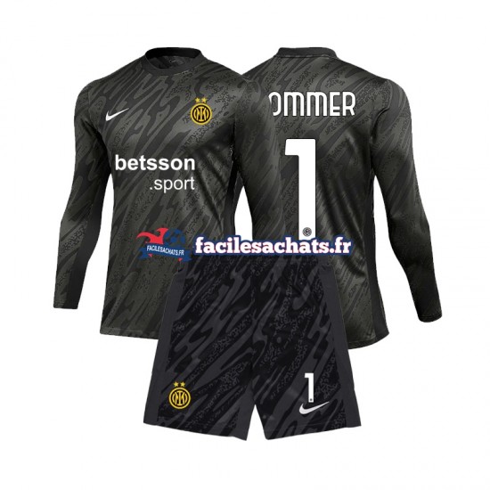 Maillot Inter Milan Yann Sommer 1 2024-2025 Gardien 3ème Enfant ML