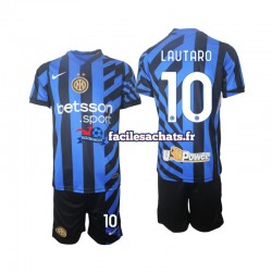 Maillot Inter Milan Lautaro 10 2024-2025 Domicile Enfant MC