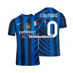 Maillot Inter Milan Lautaro 10 2024-2025 Domicile Homme MC