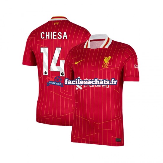 Maillot Liverpool Federico Chiesa 14 2024-2025 Domicile Homme MC