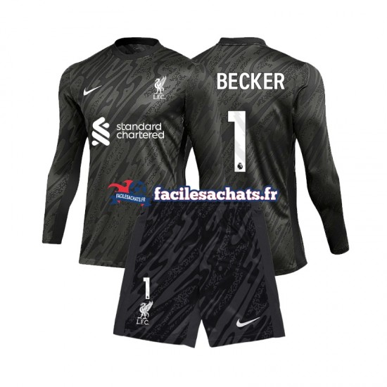 Maillot Liverpool Alisson Becker 1 2024-2025 Gardien Domicile Enfant ML