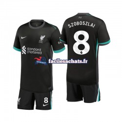 Maillot Liverpool Szoboszlai 8 2024-2025 Extérieur Enfant MC