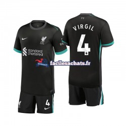 Maillot Liverpool Virgil 4 2024-2025 Extérieur Enfant MC