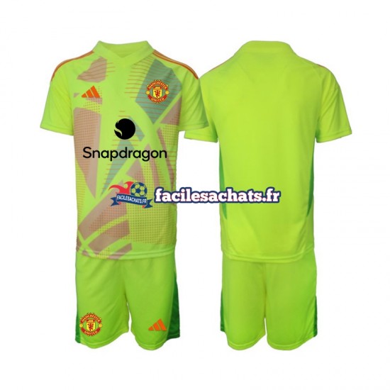 Maillot Manchester United 2024-2025 Gardien Extérieur Enfant MC