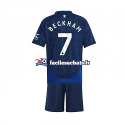 Maillot Manchester United Beckham 7 2024-2025 Extérieur Enfant MC